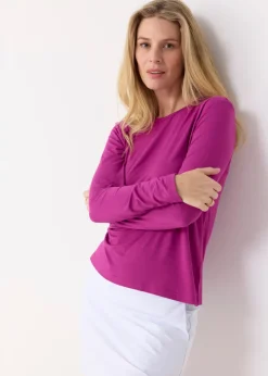 Berry Bamboo Long Sleeve Top