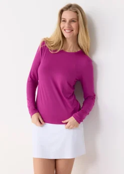 Berry Bamboo Long Sleeve Top