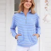 Blue Half Zip Pullover