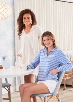 Blue Half Zip Pullover