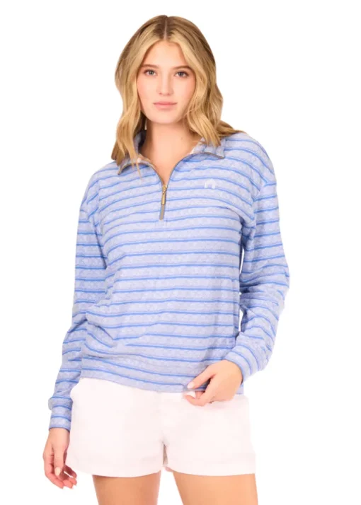 Blue Half Zip Pullover