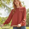 Copper Long Sleeve Top