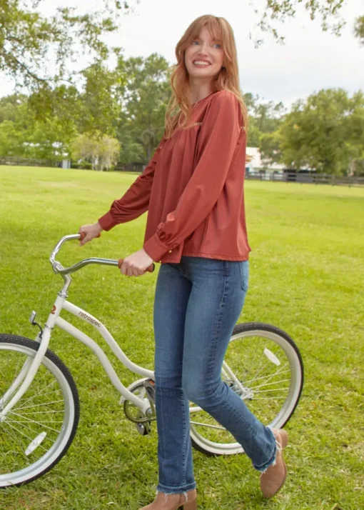Copper Long Sleeve Top