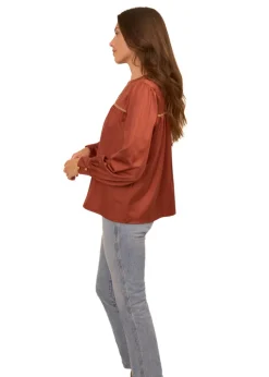 Copper Long Sleeve Top