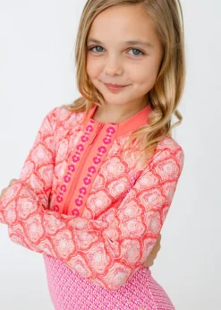 Girls Amelia Island Long Sleeve One-Piece