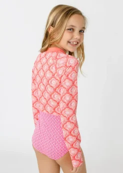 Girls Amelia Island Long Sleeve One-Piece