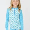 Girls Rosemary Beach 3-Piece Long Sleeve Rashguard Set