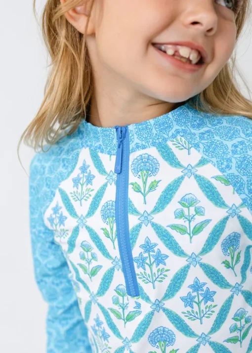 Girls Rosemary Beach 3-Piece Long Sleeve Rashguard Set