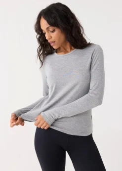 Grey Bamboo Long Sleeve Top