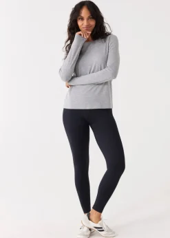 Grey Bamboo Long Sleeve Top