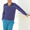 Men's Navy Sport Zip Top
