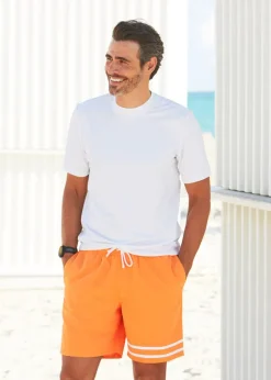 Men's White Short Sleeve Rashguard