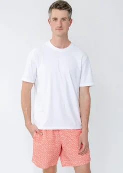 Men's White Short Sleeve Rashguard