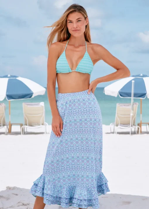 Naples Ruffle Maxi Skirt