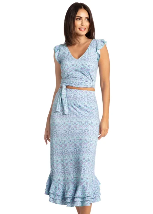 Naples Ruffle Maxi Skirt