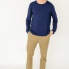 Navy Bamboo Long Sleeve Sun Shirt