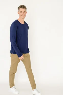 Navy Bamboo Long Sleeve Sun Shirt