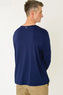 Navy Bamboo Long Sleeve Sun Shirt