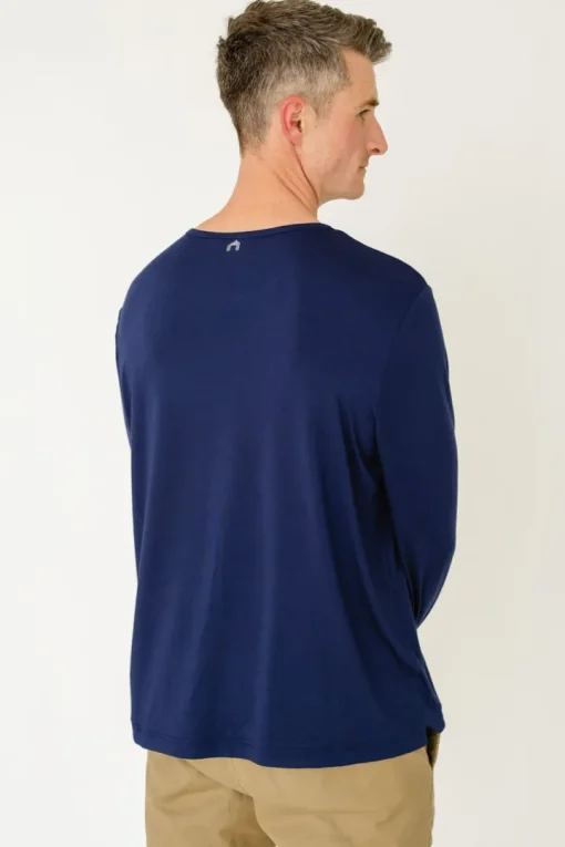 Navy Bamboo Long Sleeve Sun Shirt