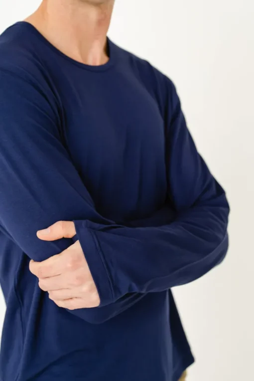 Navy Bamboo Long Sleeve Sun Shirt